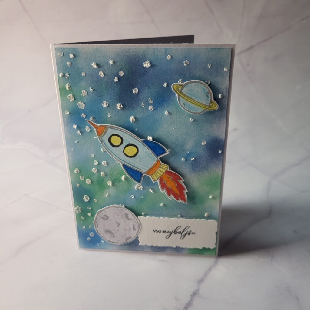 Voščilnica Raketa-Vse najboljše